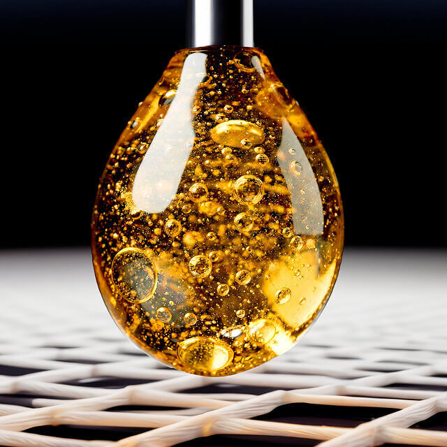 Konzentrierter goldener Pro-Xylane™-Tropfen, der die Helena Rubinstein Replasty Pflege antreibt.